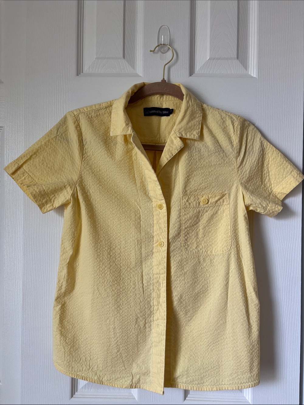 United By Blue Short-Sleeve Yellow Button-Down Shirt